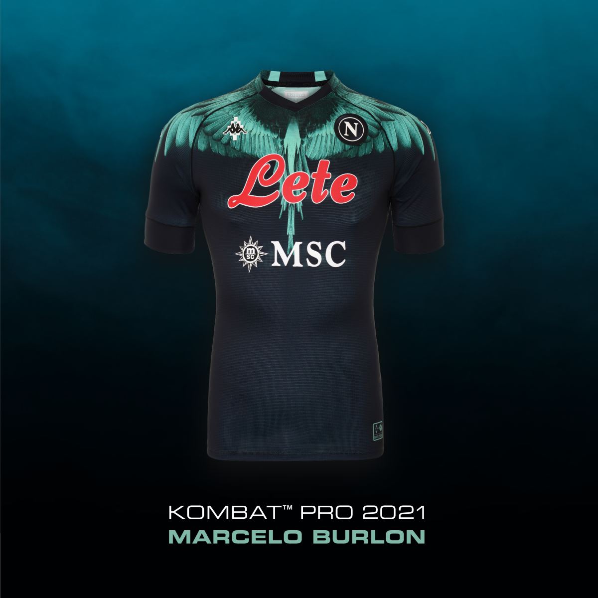 La nuove maglie con le ali del Napoli firmate da Marcello Burlon