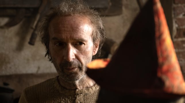 Roberto Benigni nel ruolo di Geppetto