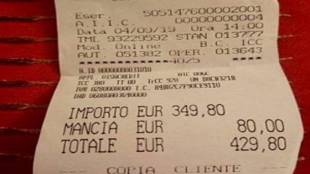 430 euro per due primi piatti, il conto salato per due turiste giapponesi a Roma